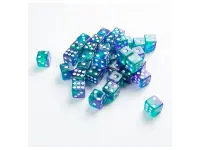 Gamegenic: Galaxy Series - Neptune - d6, 36 stycken (12 mm, prickar)